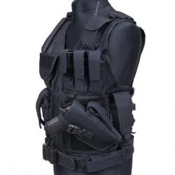 Veste Airsoft Multipoches KAM39 Holster - Black - GFT