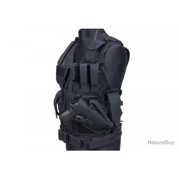 Veste Airsoft Multipoches KAM39 Holster - Black - GFT