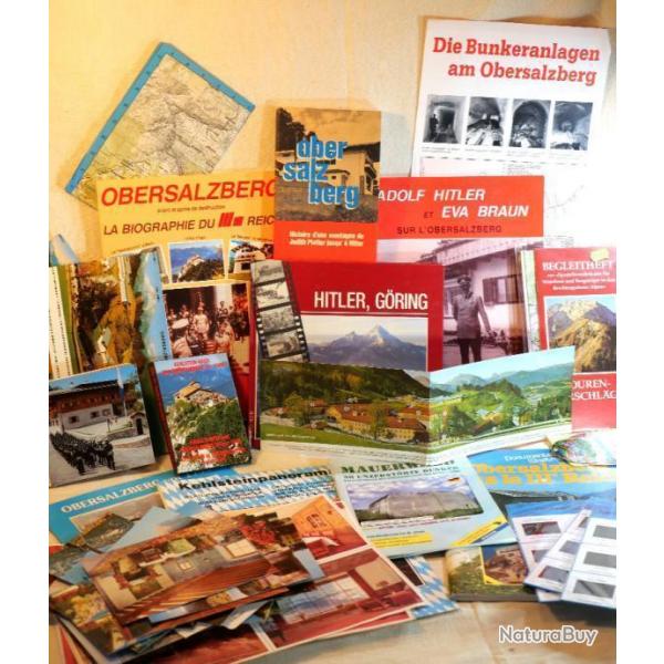 Lot nombreux documents + livres Hitler et Obersaltzberg  Exceptionnel ensemble ref SDC24DOC011