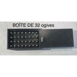 32 ogives +boîte pour BULLDOG cal357