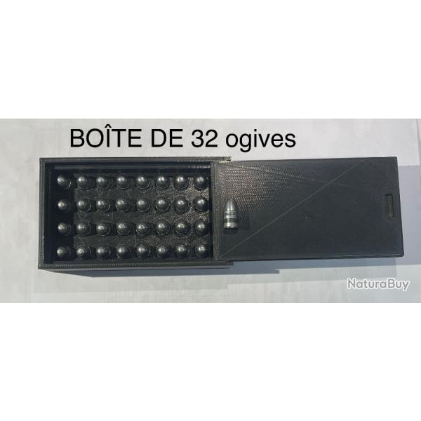 32 ogives +bote pour BULLDOG cal357