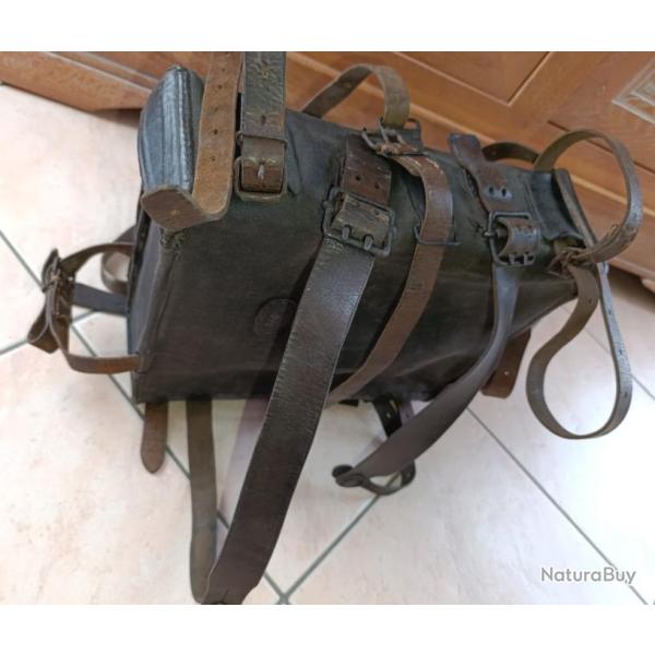 sac  dos, Havresac As de carreaux Noir Mle 1893 14 18 WW 1