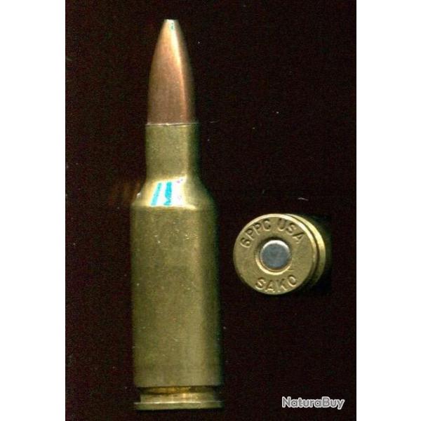 6 mm PPC USA - marquage : 6PPC USA SAKO - balle cuivre pointe creuse