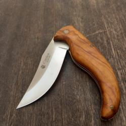 Couteau Artisanal LE BERGER CORSICA Manche en Bois d Olivier