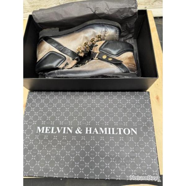 Chaussures de marche, tout cuir Melvin et Hamilton