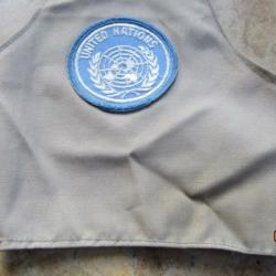 brassard beige patch Insigne ONU FINUL Liban Yougoslavie Osce Forpronu