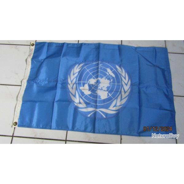 grand fanion drapeau identificati Insigne ONU FINUL Liban Yougoslavie Osce Forpronu 96x60cm renforc