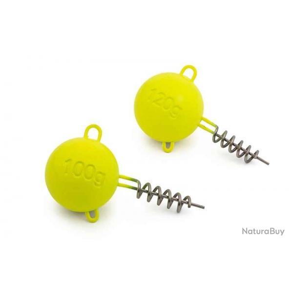 Tte Plombe Fox Rage Pelagic Screws UV Yellow 120g A l'unit UV Yellow