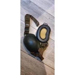 Casque anti-bruit de pilote armée Française mousse jaune