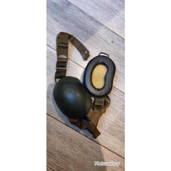 Casque anti-bruit de pilote arme Franaise mousse jaune