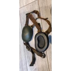 Casque anti-bruit de pilote armée Française mousse noire