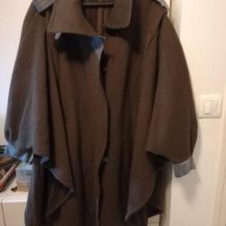 Manteau cape vert loden autrichien