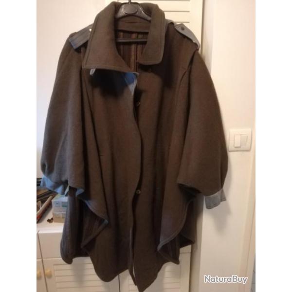 Manteau cape vert loden autrichien