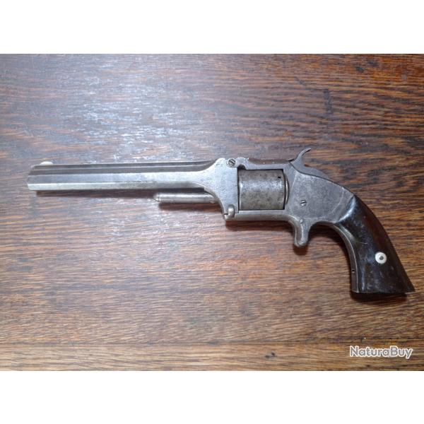 Revolver  brisure Smith et Wesson - modle 2 old model army - calibre .32 annulaire rimfire - BE