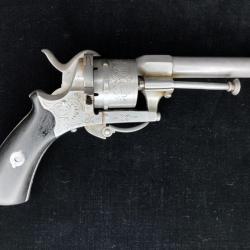 Superbe Revolver E LEFAUCHEUX 1869 Cal .8mm à Broche.