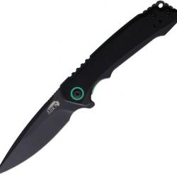 Couteau ABKT TAC AB Elite Folding BB Lame Acier D2 Manche G10 Noir Liner Lock Clip AB1045BG