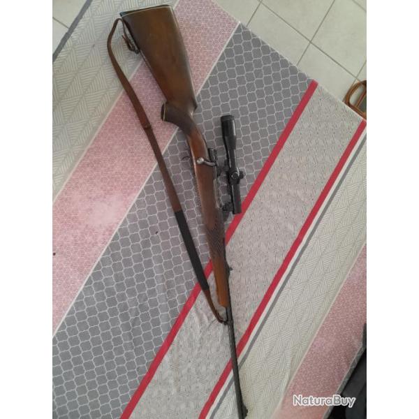 CARABINE MAUSER MOD 98 7X64 AVEC LUNETTE