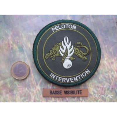 Écusson PSIG Vert - Peloton De Surveillance Et D'Intervention De La Gendarmerie Nationale - Broderie Machine Sur Scratch - Diamètre 8 Cm