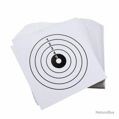100 Cibles carton Airsoft 14 cm