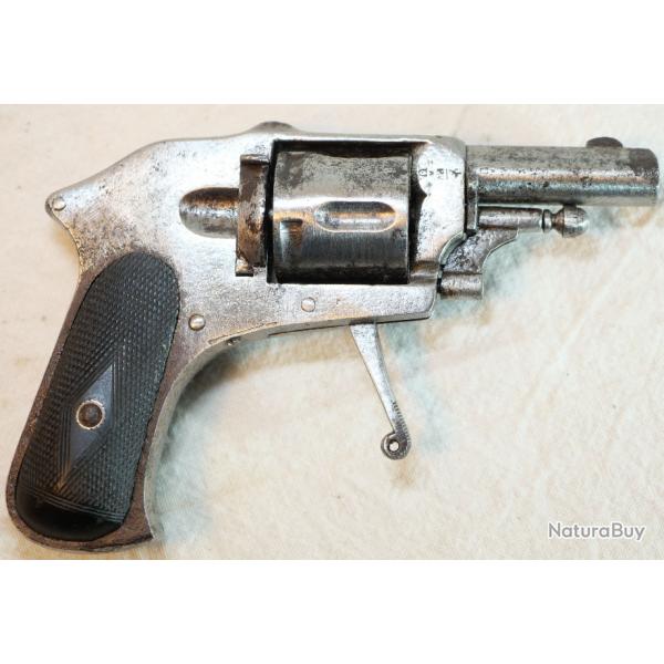 RARE Revolver SUHL VELODOG cal 320 7 mm crosse  la rose XIX ime VELSTH23001