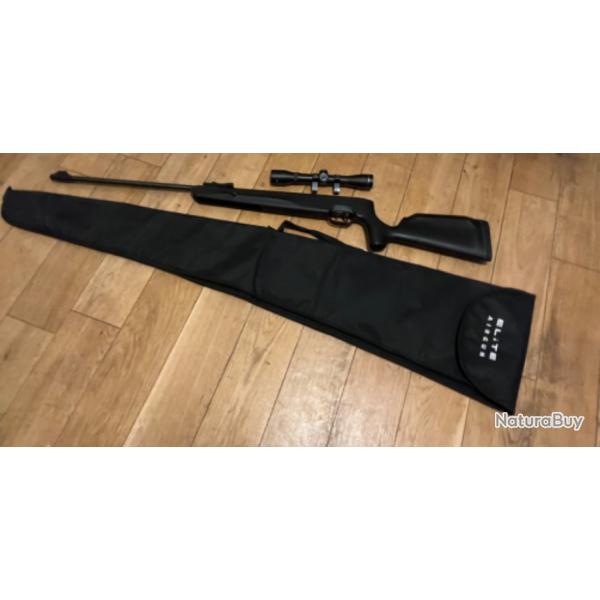 Carabine Snowpeak SR1200S + Lunette 4x32 + Housse - Trs bon tat - 19.9 joules