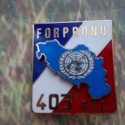 insigne militaire OPEX 403° Bataillon de Soutien Logistique FORPRONU