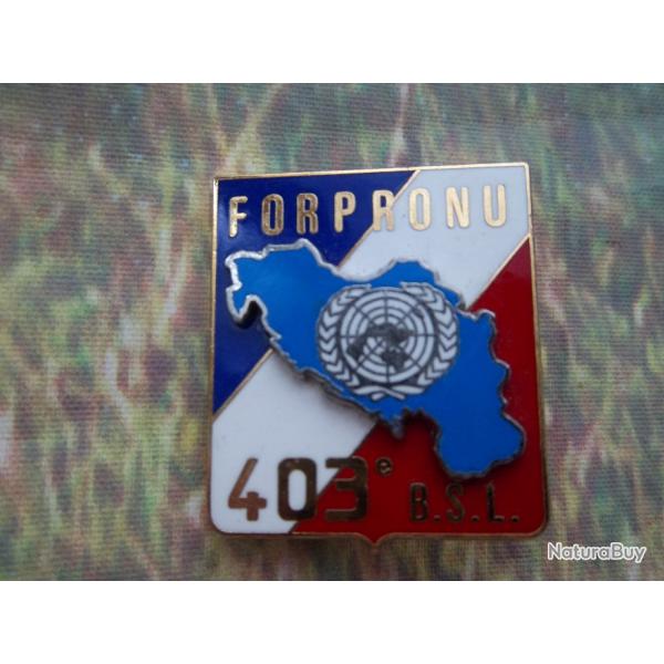 insigne militaire OPEX 403 Bataillon de Soutien Logistique FORPRONU