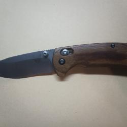 Couteau pliant Benchmade North Fork 15031-2 manche bois stabilisé