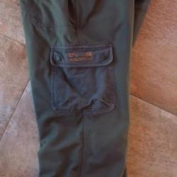 Pantalon de chasse 100 % coton très épais et solide SOLOGNAC taille 52