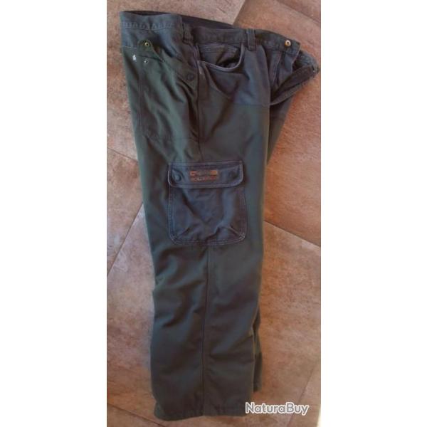 Pantalon de chasse 100 % coton trs pais et solide SOLOGNAC taille 52