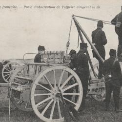 CPA - Artillerie Française poste d'observation de l'officier dirigeant le tir