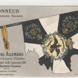 CPA - HONNEUR A NOS BRAVES SOLDATS - 5e DRAPEAU ALLEMAND