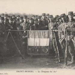 CPA -  Militaire Saint-Mihiel - Le Drapeau du 161e