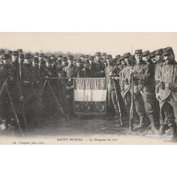 CPA -  Militaire Saint-Mihiel - Le Drapeau du 161e