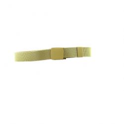 Ceinture Toile TAN 30 mm Réglable Metal free