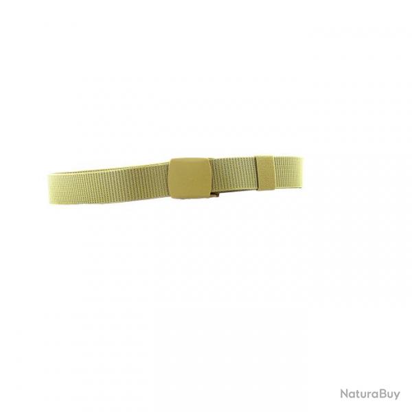 Ceinture Toile TAN 30 mm Rglable Metal free