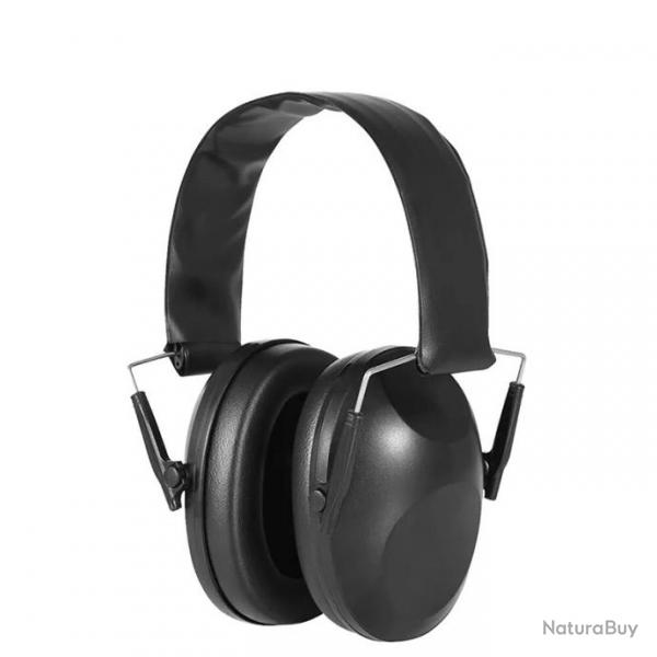 Casque anti-bruit noir - LIVRAISON GRATUITE