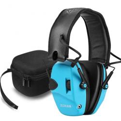 Casque anti-bruit électronique - LIVRAISON GRATUITE - Bleu