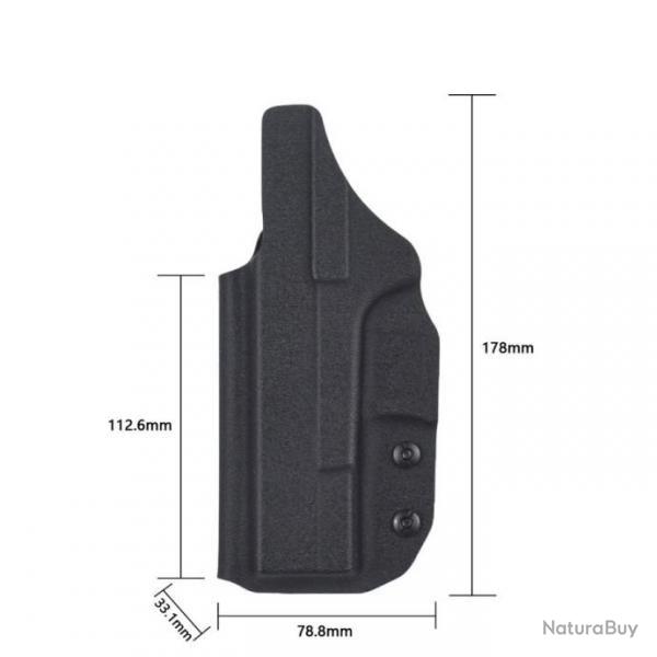 Holster Glock 19 / 19x / 45 (droitier) IWB