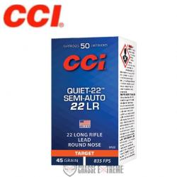 50 Munitions CCI Quiet-22 Semi Auto Cal 22Lr 45Gr RN