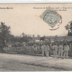 CPA - FOULAIN Haute Marne- Manoeuvres de Forteresse train des obus