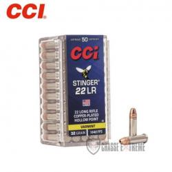 Boite de 50 Munitions CCI Stinger Cal 22 Lr 32Gr HP