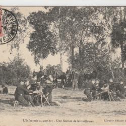 CPA- L'Infanterie au Combat - Section de Mitrailleuses