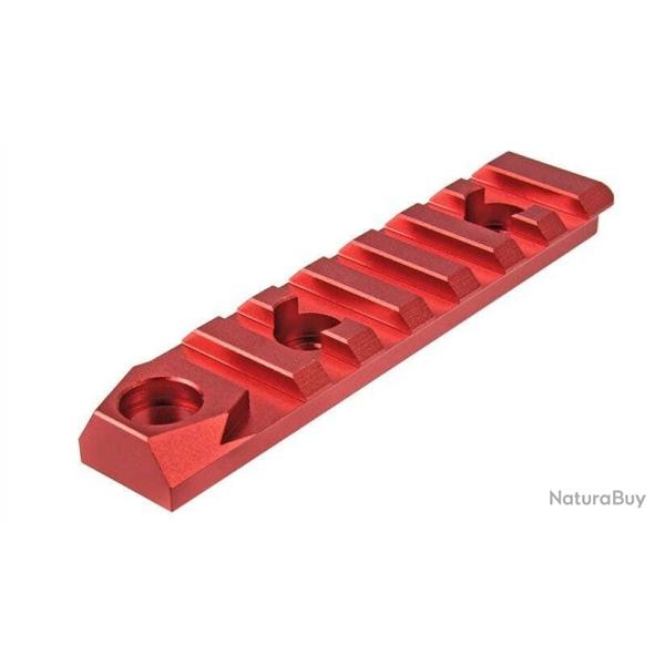 Rail Keymod 7 slots avec attache sangle QD Rouge