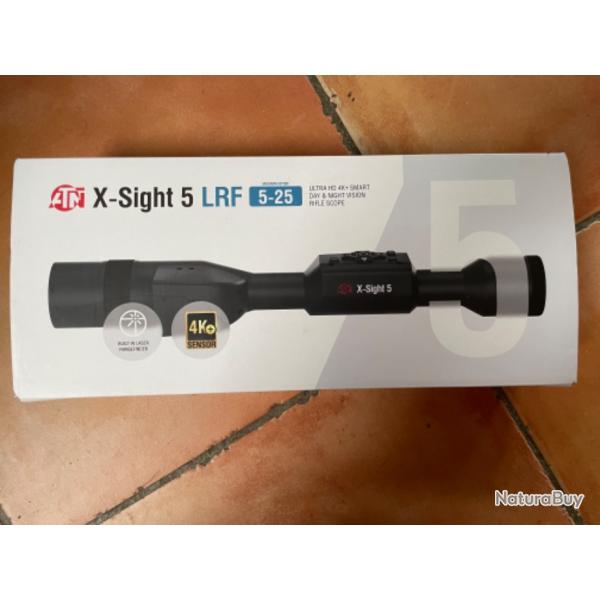 NEUVE..jamais utilis.ATN X-SIGHT 5 LRF 5-25XLunette de vision jour & nuit Ultra HD 4K+ intelligente