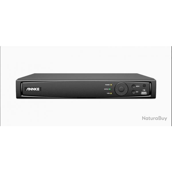 NVR PoE 4K 8 canaux, H.265+, RTSP et ONVIF