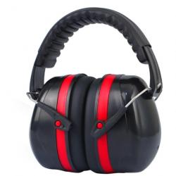 Casque anti-bruit SNR 32dB - LIVRAISON GRATUITE - Rouge