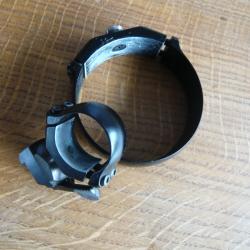 Colliers montage pivotant pour objectif 56 mm et corps lunette 25,6 mm !