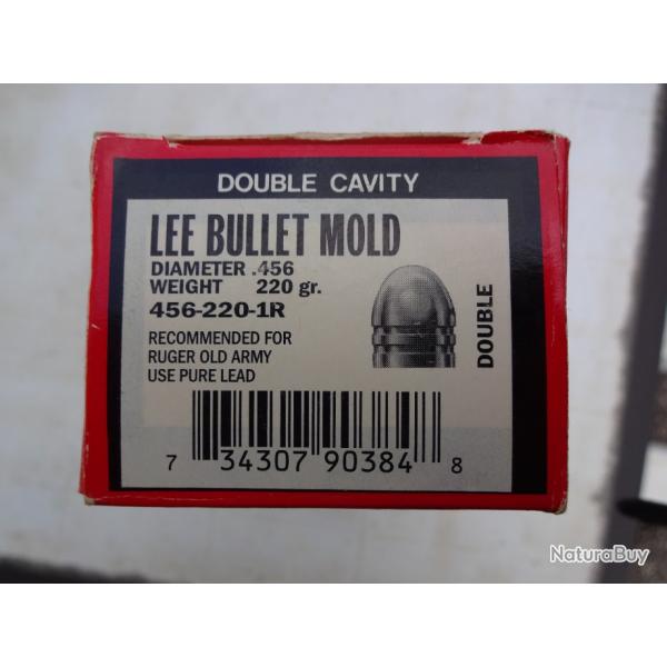 moule lee cal 456-220-1R double cavity special pour ruger old army