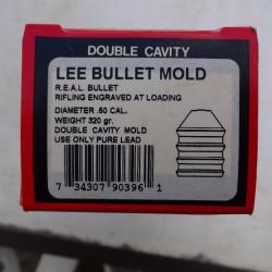 moule lee cal 50 320g  real bullet double cavity